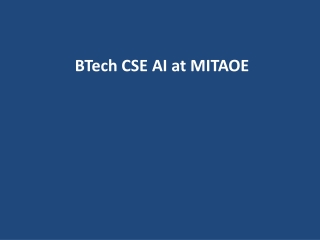 BTech CSE AI at MITAOE