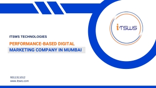 Performance-Based Digital Marketing Company in Mumbai