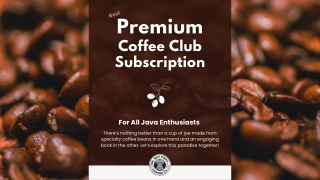 Top Specialty Coffee Club Subscription For Your Daily Cup Of Joe