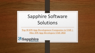 Top 10 iOS App Development Companies in UAE  Hire iOS App Developers UAE 2022