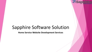 Home Service Website Development Services | Sapphire