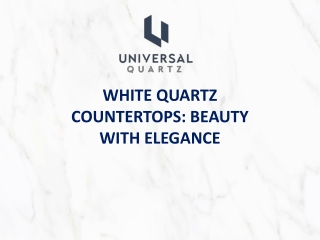 WHITE QUARTZ COUNTERTOPS- BEAUTY WITH ELEGANCE
