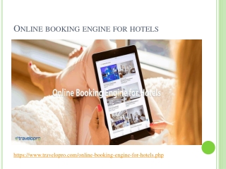 Online booking engine for hotels
