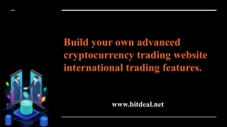 Build your own advanced cryptocurrency trading website international trading fea