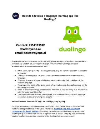How do I develop a language learning app like Duolingo
