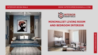 Minimalist Living Room And Bedroom Interior