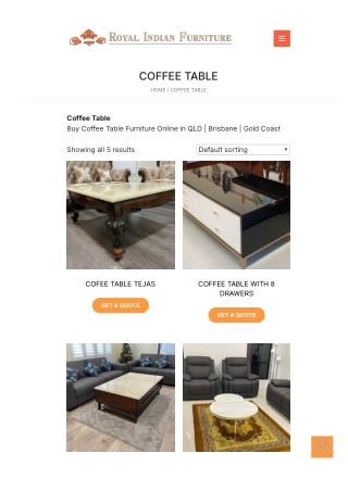 Buy Coffee Table Furniture Online in QLD | Brisbane | Gold Coast