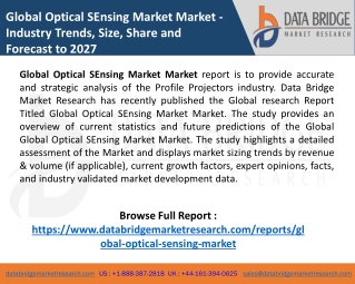 Global Optical SEnsing Market