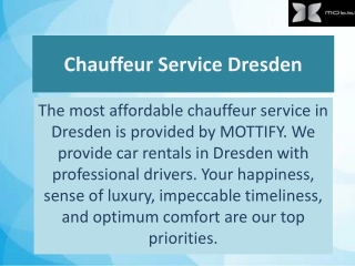 Chauffeur Service Dresden