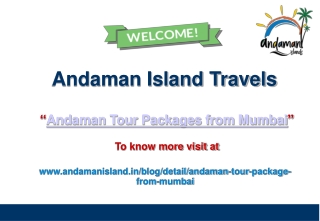 Andaman Tour Packages from Mumbai