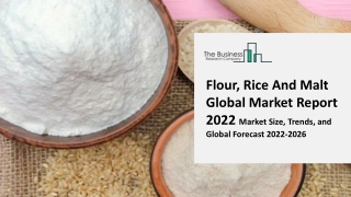 Flour, Rice And Malt Global Market Industry Analysis, Size, Share, Growth, Trends, By Type, By Application, Regional For