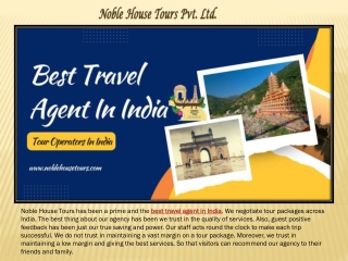 Best Travel Agent In India – Tour Operators In India