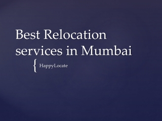 Best Relocation services in Mumbai