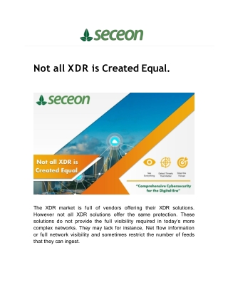 Not all XDR is Created Equal. - Seceon