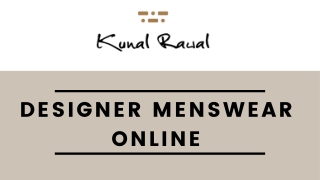 Designer Embroidery Kurtas For Men At Kunal Rawal