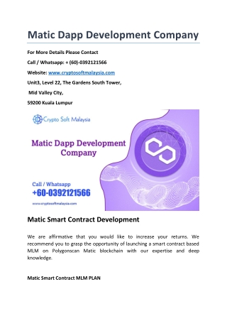 Matic Dapp development company