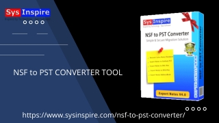 NSF to PST converter software.