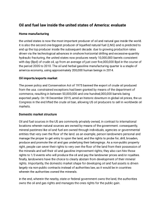 Oil and fuel law inside the united states of America_ evaluate