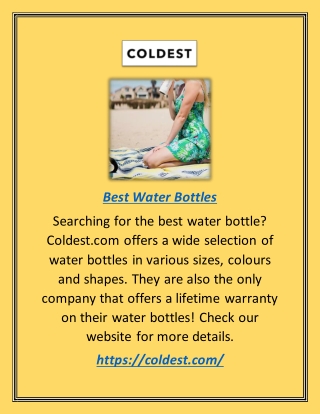 Best Water Bottles | Coldest.com