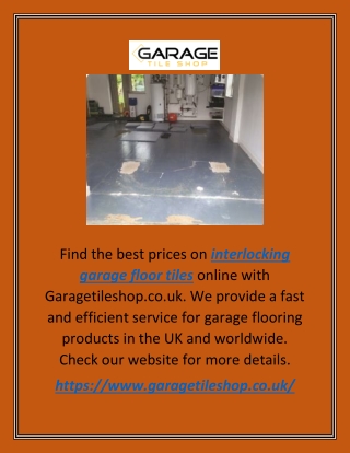 Interlocking Garage Floor Tiles | Garagetileshop.co.uk