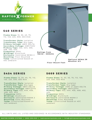 Commercial Dry-Type Transformers