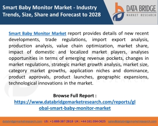 Smart Baby Monitor Market research insights
