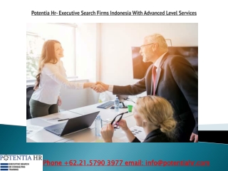 Potentia Hr- Executive Search Firms Indonesia With Advanced Level Services