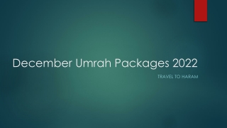December Umrah Packages 2022