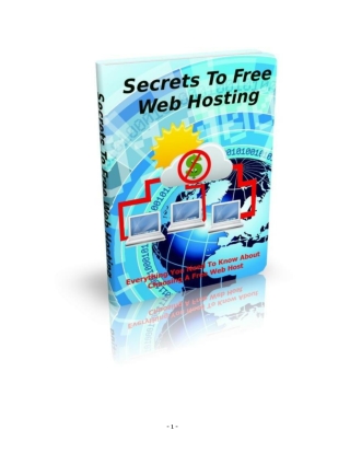 Secrets to Free Web Hosting