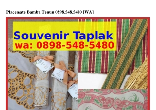 Placemate Bambu Tenun Ô898•5Ꮞ8•5Ꮞ8Ô(WA)