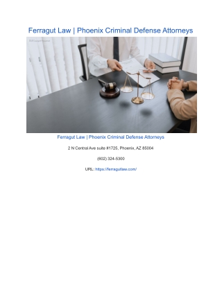 Ferragut Law _ Phoenix Criminal Defense Attorneys