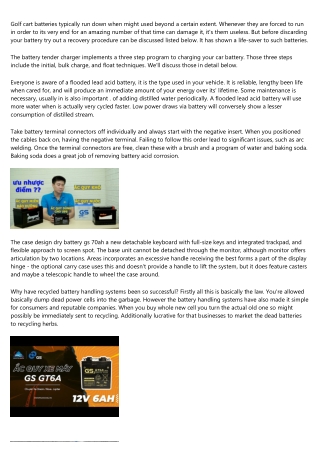 Don't Buy New Batteries When Could Certainly Recondition Them