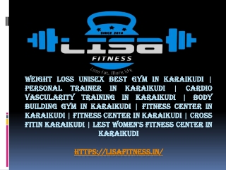 Weight Loss Unisex Best Gym In Karaikudi | Personal Trainer In Karaikudi