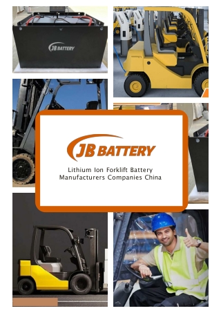 Lithium Ion Forklift Battery Manufacturers Companies China