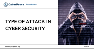 CyberPeace Foundation | Type of Attack in Cyber Security