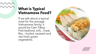 What is Typical Vietnamese Food