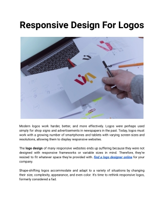 Responsive Design For Logos