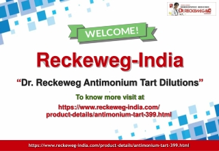 Dr Reckeweg Antimonium Tart Dilutions