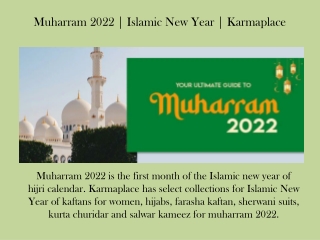 Muharram 2022 | Islamic New Year | Karmaplace