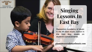 Singing Lessons In East Bay