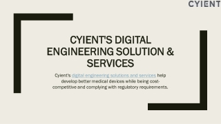 Digital Engineering Solutions & Services | Cyient