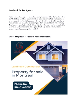 Landmark Broker Agency