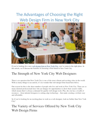 web design firm new york