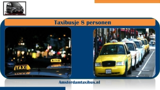 Taxibusje 8 personen