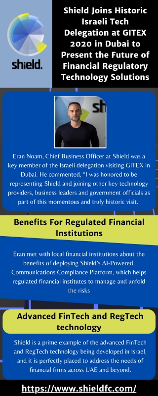 Shield Represents Future of Financial Regulatory Technology