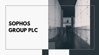 Sophos Group plc  Cyber Security software