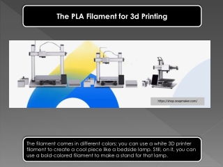 The PLA Filament for 3d Printing