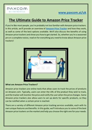 The Ultimate Guide to Amazon Price Tracker 1