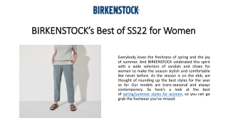 Best Birkenstock Footwear For Women 2022