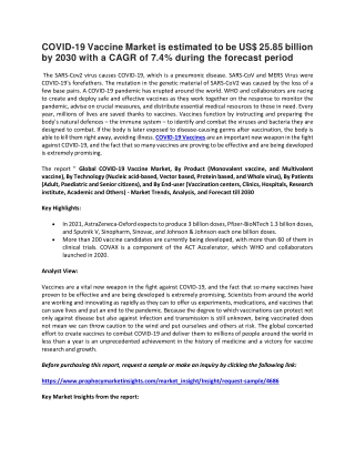 COVID-19 Vaccines Market